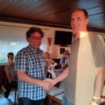 1. Gerhard Mack dankt und verabschiedet den langjährigen Jugendkassenwart Thomas Peetz